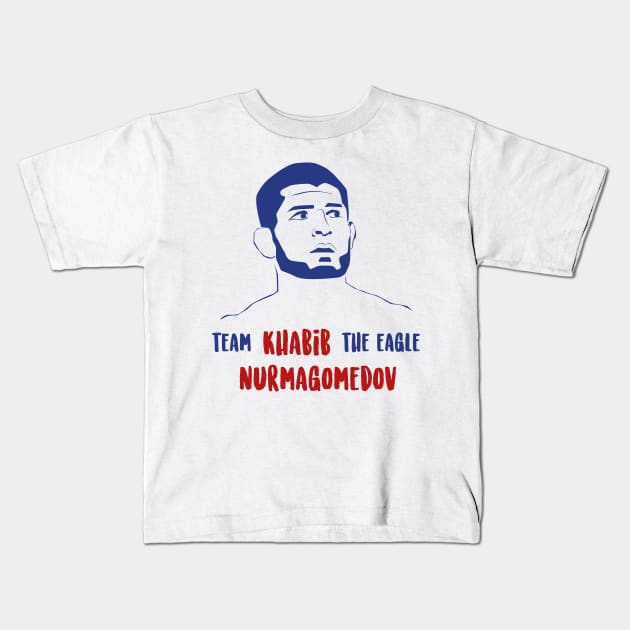 Team Khabib the eagle Nurmagomedov Kids T-Shirt by Max